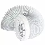 Juego de manguera de ventilación y adaptador para secadora Indesit (2 metros, 10,2 cm)