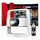Eeenfy Venus V1[2.0] Proyector Proyector Portátil, Mini Proyector Android con 500ANSI, 4K Soporte, E-Focus/Keystone, Proyector Movil WiFi Bluetooth para Cine en Casa, Proyectores Mejora 2025, Blanco