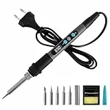 Cecotec Soldador de Precisión con 100W de Potencia PrecissionSoldier 650 Vision, Pantalla Digital Integrada para Control de Temperatura, Alcanza 650ºC, Set de Accesorios Completo