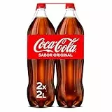 Coca-Cola Sabor Original - Refresco de cola - Pack 2 botellas 2 L