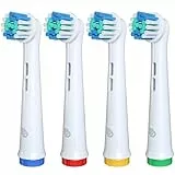 DentaDrift Compatible con Recambios de Cepillos Oral-B, Pack de 4 Cabezales - Defensa Avanzada contra la Placa, Compatible con Oral-B
