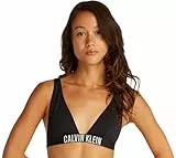 Calvin Klein Top de Bikini Mujer Bralette con Relleno extraíble, Negro (Pvh Black), M