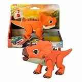 Fisher-Price Imaginext Jurassic World Aquilops Figura de acción de dinosaurio de 19,68cm con movimiento activado por los niños y púas que crecen, JGP99