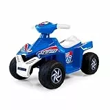 FEBER - Quad CE-Blue 6V, Coche eléctrico para niños y niñas de 18 Meses a 3 años, con Acelerador, Ruedas Grandes para Estabilidad, hasta 40 min de batería, Cargador Incluido, Famosa (FEN53000)