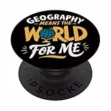 Geografía y Mapas - Explora Sin Límites PopSockets PopGrip Adhesivo