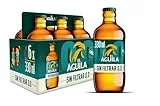 El Aguila Sin Filtrar 00 Cerveza Lager Especial Sin Alcohol Packs Botella, 6 x 33 cl