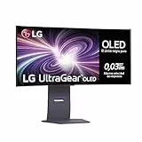 LG 34GS95QE-B - Monitor OLED Ultragear Curvo, 3440 x 1440, WQHD, 240 Hz, 0,03 ms, AMD FreeSync, Antideslumbrante y Baja Reflexión, Curvatura Óptima, Tecnología MLA+, Negro