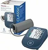 Beurer BM 25 Tensiómetro de brazo, operación sencilla con un botón, medición precisa, detección de arritmias, con puerto USB-C, brazalete para 22-42 cm, transferencia de datos a Apple Health y más