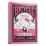 Bicycle Hello Kitty - Baraja de Cartas de Juego, Negro y Rosa, 1 baraja