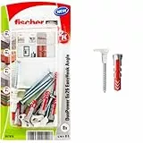 fischer| - blíster con tacos EasyHook DuoPower 5x25 con alcayata y tornillos - colgar cuadros,estanterias. 8ud.