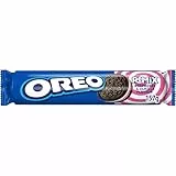Oreo Remix Galletas Rellenas de Crema Sabor Frambuesa y Crema Sabor Vainilla, el Sabor más Innovador, Paquete de 157 g