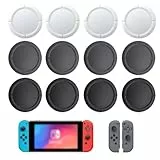 UEIOAVL Agarres para el pulgar para Nintendo Switch Cubierta de joystick de 12 piezas, empuñadura de silicona para pulgar, reemplazo de cubierta de silicona analógica, compatible con Switch/Lite/OLED