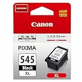 Cartucho de Tinta Negra de Alto Rendimiento Canon PG-545XL Original - Imprime hasta 400 Páginas A4 (1 Cartucho)