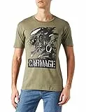 Marvel Mevenoxts139 Camiseta, Kaki, S para Hombre