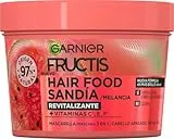 Garnier Fructis Mascarilla Revitalizante Hair Food Sandía, Nutre y Suaviza, Para Cabello Seco o Apagado, 400 ml