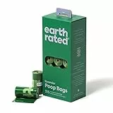 Earth Rated Bolsas para heces de perro, antifugas y extragruesas, aptas para cualquier tamaño, Rollos de recarga, aroma a lavanda, 315 unidades