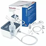 Beurer IH 16 Inhalador Con Tecnología De Aire Comprimido Con Compresor, Nebulizador, Diseño Compacto, Para El Tratamiento De Las Vías Respiratorias, Apto Para Adultos Y Niños, Limpieza Sencilla