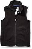 Amazon Essentials Chaleco de Forro Polar Niño, Negro, 11-12 años