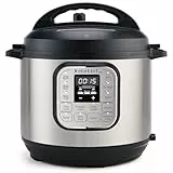 Instant Pot Duo 7 en 1 – Olla multifunción de 5,7 L – Acero inoxidable cepillado, olla a presión grande, olla de cocción lenta, arrocera, sartén para saltear, yogurtera, vaporera y calientaplatos