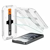 Spigen Glas.tR EZ Fit Protector Pantalla para iPhone 16e, iPhone 14, iPhone 13, iPhone 13 Pro, 2 Unidades, Alta Definicion, Dureza 9H