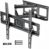PERLESMITH Soporte TV Pared para Pantallas de 26-60 Pulgadas, Soporte TVs Inclinable Giratorio y Extensible, Sujeción TV Pared 55 Pulgadas para Soportar 40kg, MAX VESA 400x400mm