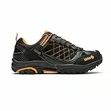 Izas - Zapatos de Senderismo Unisex - Zapatillas de Montaña Altamente Impermeables con Puntera y Talonera Reforzada - Elasticidad, Ligereza y Resistentes - Nilsen Negro y Naranja - Talla 41