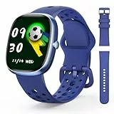 JoJoego Reloj Inteligente Niño, Pulsera Inteligente con 100+ Modos Deportivos, Podómetro, Frecuencia Cardíaca, Monitor de Sueño, IP68 Impermeable, Regalos para Adolescentes de 5-16 Años, Azul