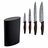 Juego de 4 cuchillos de cocina en acero inoxidable con tacoma universal lavable