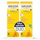 Weleda Crema protectora para bebé, caléndula facial, 2 x 50 ml