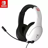 Turtle Beach Airlite Fit Auriculares con Cable para Juegos en Blanco y con Licencia Oficial para Todos los Nintendo Switch: micrófono abatible y silenciable, Orejeras de Comodidad Superior