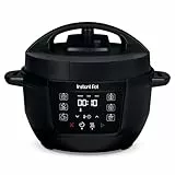 Instant Pot Olla Multifunción, 3,8 l, 7 en 1, Cocción Inteligente Multicocción: Olla a Presión, Cocción lenta, Arrocera, Sartén, Yogurtera, Vaporera y Calentador de Alimentos, Negro