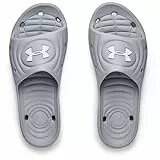 Under Armour Ua M Locker Iv Sl, Sandalia Slide Hombre, Mod Gray Mod Gray White, 40 EU