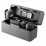 DJI Mic 3 (2 TX + 1 RX + Estuche de Carga), micrófono inalámbrico para iPhone/cámara/Android, Ultraligero, Control de Ganancia adaptativo para Volumen equilibrado, 28 Horas de Uso, vlog