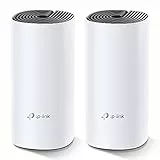 TP-Link Deco M4 (2 Pack) -AC1200 Router, Repetidor de Wi-fi Mesh Wi-fi Inteligente Doble Banda 2.4GHz/5GHz hasta 260 m², 2xPuertos Gigabit,MU-MIMO, hasta 100 Dispositivos, Control Parental