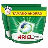 Ariel Todo En 1 PODS, Detergente Líquido Para Lavadora 140 Cápsulas Original Lavados, 5 Acciones, El embalaje puede variar