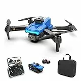 Goolsky Dron Drones Con Camara 4k LSRC XT2 2.4G WIFI Detección de Obstáculos,Dron Profesional Cuadricóptero, Plegable con 1 Baterías, para Niños Principiantes Adultos, Azul