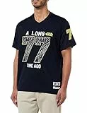 Star Wars Meswclats288 Camiseta, Azul Marino, S para Hombre