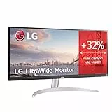 LG 29WQ600-W - Monitor UltraWide Ultrapanorámico 29 pulgadas, 21:9, Panel IPS: 2560x1080, 300cd/m², 1000:1, sRGB 99%, HDMIx1, DPx1, Altavoces Estéreo 7W con Tecnología MaxxAudio, Color Blanco
