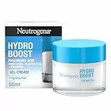 Neutrogena Hydro Boost Crema Gel (50 ml), crema hidratante facial apta para pieles sensibles, crema para el cuidado facial con ácido hialurónico