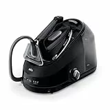 Braun CareStyle 5 IS5249BK, Plancha de Vapor con Tecnología FreeGlide 3D, 150 g/min de Vapor, Calentamiento Rápido, iCareMode, Planchado Vertical, Anti Goteo, Tanque Agua Desmontable 2L, 2400W, Negro
