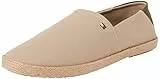Tommy Hilfiger Alpargatas Hombre Core Textile con Logotipo, Beige (Beige), 44