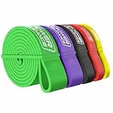 POWER GUIDANCE Bandas de Resistencia, Bandas elasticas, 5 Gomas Elasticas Musculacion de Diferentes Resistencias, con Bolsa de Almacenamiento, Adecuado para, Entrenamiento, Fisioterapia,theraband