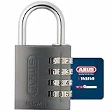 Abus 145/40_TITANIO - Candado aluminio combinacion 40mm 4 dígitos titanio
