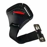 ISKIP Hebilla para asiento de coche, hebilla de bloqueo fijo, cinturón de seguridad, arnés para el pecho para bebés, niños pequeños y niños