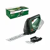Bosch Home and Garden 0600857001 Bosch AdvancedShear 18V-10, Sistema de 18V, cortan hasta 85 m² por Ciclo de batería, con Cuchillas cortacésped y Cortasetos, en Caja