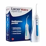 LACER HIDRO - Irrigador Bucal Portátil e Inalámbrico, con 2 Recambios, Limpieza Interdental Rápida y Eficaz, 4 Modos de Limpieza, 7 Niveles de Presión, Diseño Ergonómico y Compacto