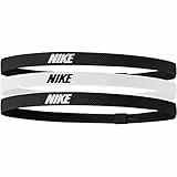 NIKE Banda para La Cabeza de Hombre-9318-119 Banda para La Cabeza 036 Black/White/Black One Size