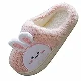 Generisch Zapatillas de estar por casa para bebé, niña, invierno, cálidas, informales, cómodas, suaves, antideslizantes, Rosa., 34 EU