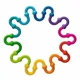Fat Brain Toys Plip Links, juguetes de construcción de silicona para juegos creativos, juego de construcción creativa para niños en edad preescolar, juguetes para niños de 3 a 12 años