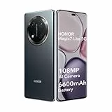 HONOR Magic7 Lite 5G Smartphone 8GB 256GB,108MP Triple Cámara,120Hz 6.78' Pantalla OLED,Batería 6600mAh,IP65M,Android 14,NFC,Doble Sim(Sans Chargeur),Negro